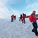 Спуск по леднику с горы Агард (586м)